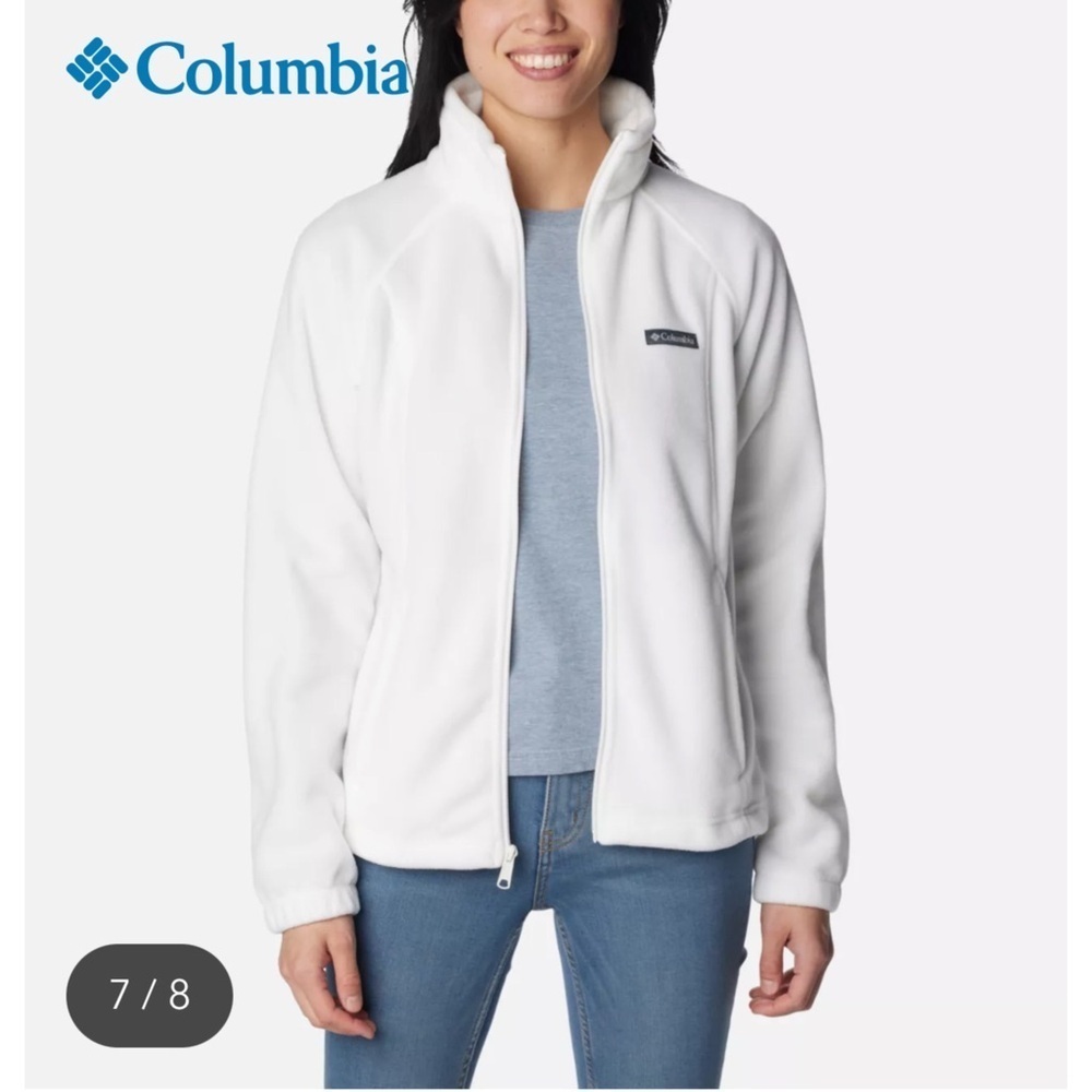 COLUMBIA Women's Benton Springs Full Zip Fleece Jacket Size M - Picture 7 of 13
